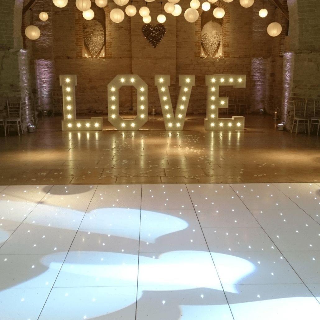 Complete 16ft x 30ft White GJ LED Dancefloor