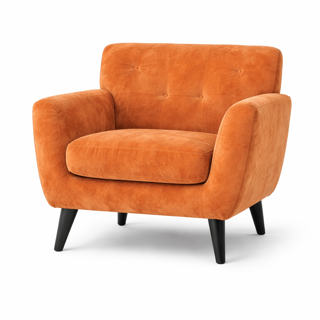 Burnt Orange Armchair / Tub Sofa Seat