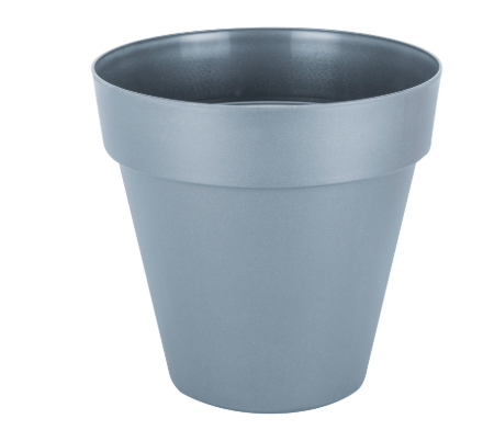 Grey plant pot